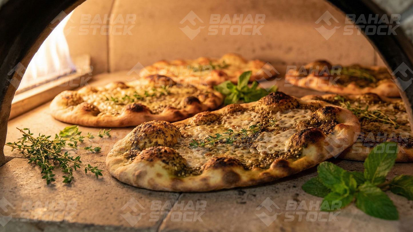 مناقيش لبنانية في الفرن