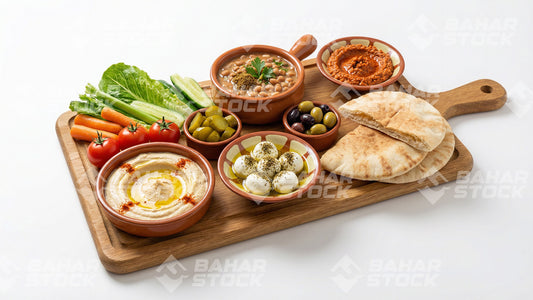 طبق منوع - فطور عربي