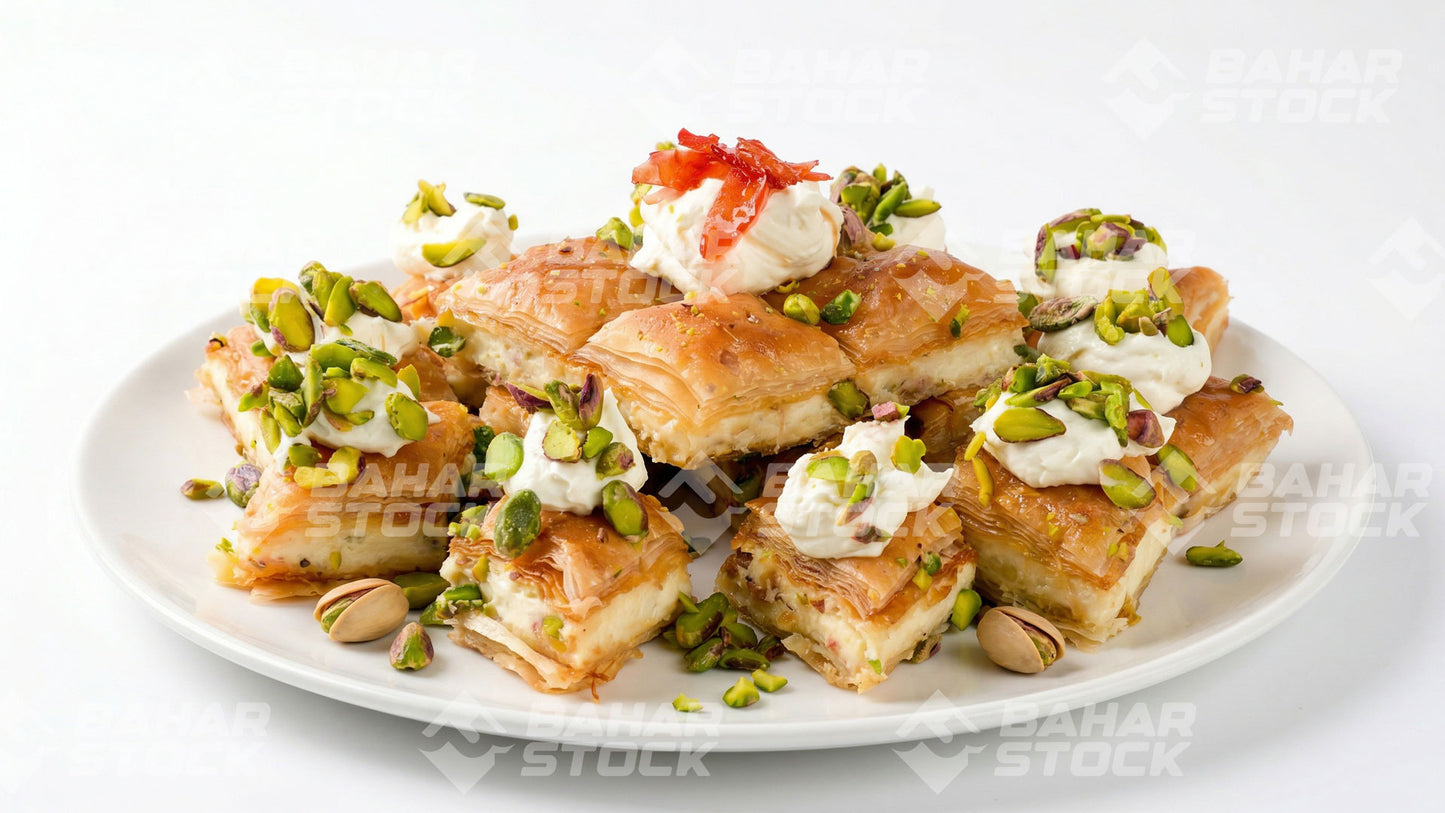 حلويات عربية بالقشطة - نمّورة