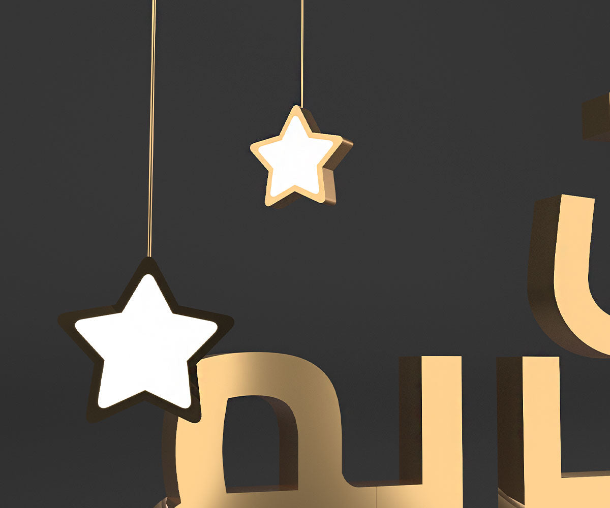 مجسم رمضان كريم مع هلال ونجوم