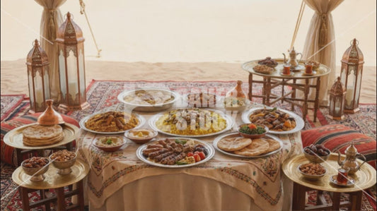 مائدة طعام عربية-01