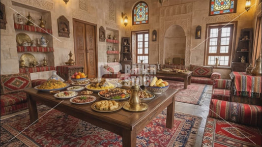 مائدة طعام في منزل طراز عربي -03