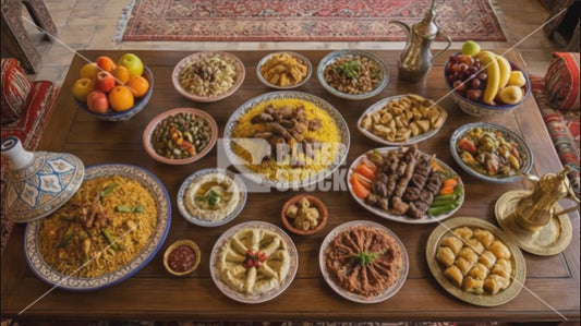 مائدة طعام في منزل طراز عربي -02