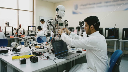 شاب سعودي يعمل على تطوير روبوت